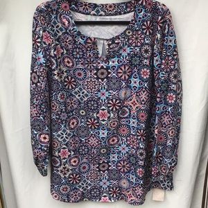 Tunic print blouse
